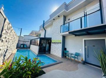 3e61b32909fbc365a540d92a4264d7b55933c023 · Sobrado de Esquina com 3 Suítes, Piscina e 4 Vagas na Vila Petrópolis em Atibaia – R$ 1.100.000