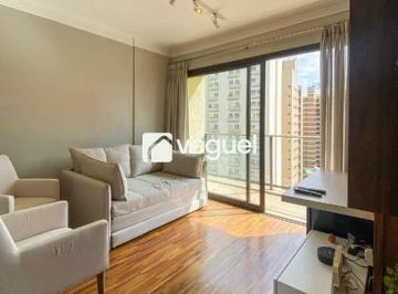 Apartamento · 57m² · 1 Quarto · 1 Vaga · Apartamento mobiliado de 57m² com 1 suíte para alugar no bairro Cambuí, Campinas/SP.