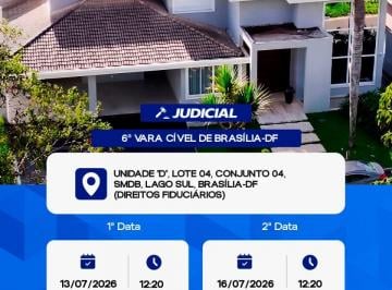 Casa de 4 quartos, Brasília · LEILÃO JUDICIAL DE CASA NO LAGO SUL COM 50% DE DESCONTO!
