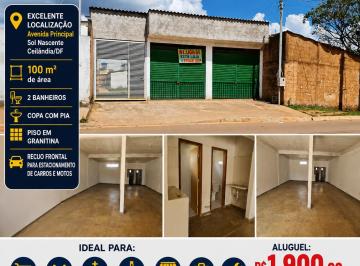 Comercial , Ceilândia · ALUGA-SE LOJA COMERCIAL – AVENIDA PRINCIPAL SOL NASCENTE TRECHO 2