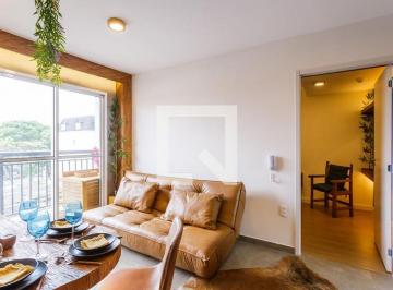 Localizado no charmoso bairro de Moema, em São Paulo, este apartamento mobiliado · Apartamento à Venda - Moema, 1 Quarto, 38 m2