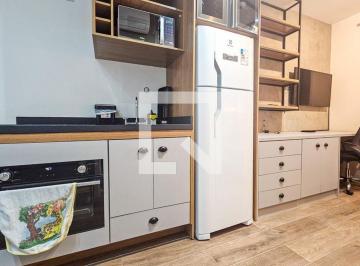 Este apartamento mobiliado em São Paulo oferece uma excelente oportunidade para  · Apartamento à Venda - Brooklin, 1 Quarto, 25 m2