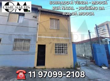 Casa de 2 quartos, São Paulo · Sobrado à venda no bairro Vila Bertioga (Alto da Mooca), rua Natal n.º 252, próx. rua da Mooca