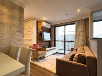 Apartamento · 52m² · 2 Quartos · 1 Vaga · Flat disponível para locação totalmente moderno na Vila Olímpia, próx da Av. dos Bandeirantes.