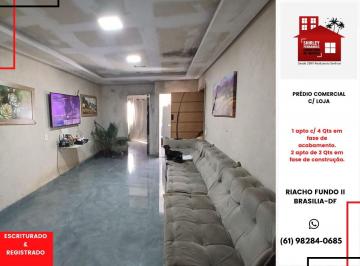 Comercial de 4 quartos, Brasília · Prédio Comercial c/1 Loja, 1 Apto de 4 Qts em Fase de Acabamento QS 6 RIACHO FUNDO II BRASÍLIA-DF