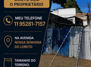 Terreno , São Paulo · Terreno Exclusivo na AV Nossa Senhora do Loreto