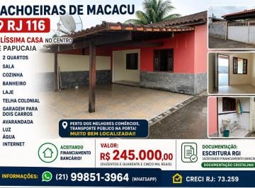 Casa de 2 quartos, Cachoeiras de Macacu · Excelente casa em Papucaia ( Cachoeiras de Macacu) - RJ 116 ( Aceitando financiamento bancário)