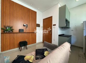 Apartamento · 36m² · 1 Quarto · 1 Vaga · Apartamento 1 dormitório de frente no Boqueirão, Santos/SP | 35,52 m² | 1 vaga | Portaria 24h e salã