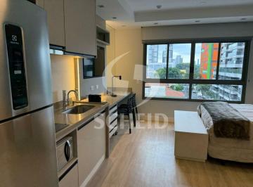 Apartamento · 28m² · 1 Quarto · Apartamento studio à venda no Campo Belo, 28 m², mobiliado,1 dormitório, 1 sala, 1 banheiro