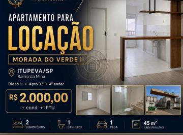 Apartamento · 45m² · 2 Quartos · 1 Vaga · Condomínio Morada do Verde II - Apartamento disponível para locação no Condomínio Morada do Verde II