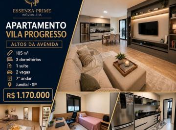 Apartamento · 105m² · 3 Quartos · 2 Vagas · Altos da Avenida - Apartamento à venda no Altos da Avenida Dias com 3 quartos, suíte e vista livre