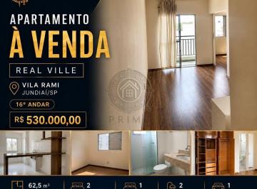 Apartamento · 62m² · 2 Quartos · 1 Vaga · Condomínio Real Ville - Apartamento à venda no Real Ville - Vila Rami, Jundiaí/SP