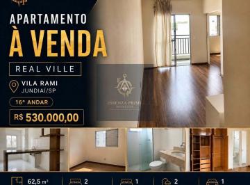Apartamento · 62m² · 2 Quartos · 1 Vaga · Condomínio Real Ville - Apartamento à venda no Real Ville - Vila Rami, Jundiaí/SP