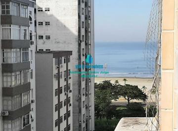 Apartamento · 83m² · 3 Quartos · 1 Vaga · Apartamento 3 dormitórios, reformado, andar alto, vista mar, vaga demarcada - José Menino em Santos.