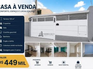 Casa · 85m² · 3 Quartos · 2 Vagas · Casa a venda no Santo Antonio, São José dos Pinhais