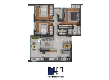 Planta tipo · Apartamento de 3 quartos à venda no bairro Jardim Laranjeiras em Juiz de Fora/MG.