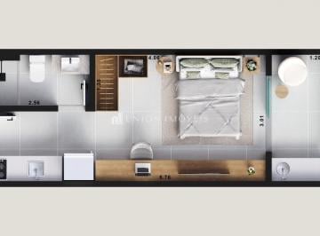 Planta studio · Studio à venda no bairro São Mateus em Juiz de Fora/MG.