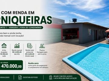 Casa de 4 quartos, Águas Claras · Arniqueiras Veredão | Casa + 4 Kits Alugadas | Renda de R$ 3.400/mês | Piscina | R$ 470 Mil