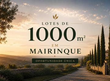 Terreno , Alumínio · MAIRINQUE: LOTES DE 1.000M² EM UM RESIDENCIAL QUE SE DESTACA