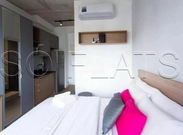 Apartamento · 21m² · 1 Quarto · 1 Vaga · Studio mobiliado 21m² na Vila Olímpia próximo ao Shopping Vila Olímpia e Parque do Povo.