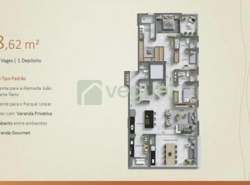 Apartamento · 188m² · 3 Quartos · 3 Vagas · Apartamento alto padrão á venda em construção no Edificio Cidade de Barcelona em Ribeirão Preto SP