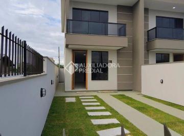 Casa · 75m² · 2 Quartos · 2 Vagas · Sobrado novo com 2 dormitórios na Avenida Michelangelo - Nova Palhoça.