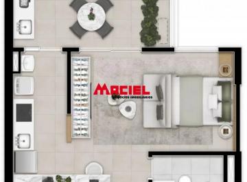 Apartamento · 45m² · 1 Quarto · 1 Vaga · Apartamento à venda de 1 quarto Ed. Quadria Aquarius