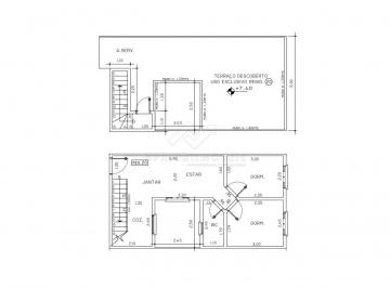 Apartamento · 91m² · 2 Quartos · 2 Vagas · Cobertura com 02 dormitórios à venda,91,50m² na Vila Eldízia - Santo André/SP