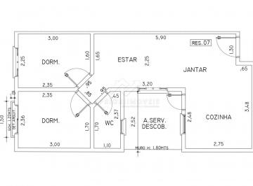 Apartamento · 49m² · 2 Quartos · 2 Vagas · Apartamento com 02 dormitórios à venda,49,26m² na Vila Eldízia - Santo André/SP