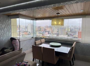 Apartamento · 128m² · 3 Quartos · 3 Vagas · Apartamento Alto Padrão Mobiliado com 3 Suítes, Varanda Gourmet e 3 Vagas no Centro de Santo André