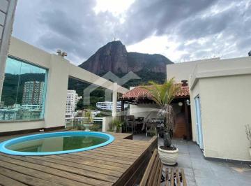 Apartamento · 178m² · 2 Quartos · 1 Vaga · COBERTURA DUPLEX ESPETACULAR COM VISTA PRIVILEGIADA PARA A LAGOA E O CRISTO.
