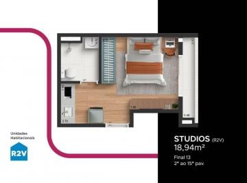 Comercial 583m² Venda Vila Buarque · Studio em Vila Buarque, São Paulo/SP de 17m² 1 quartos à venda por R$ 196.000,00