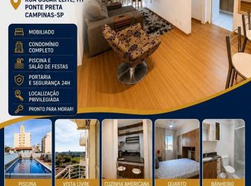 Apartamento · 40m² · 1 Quarto · 1 Vaga · Apartamento Studio em Ponte Preta, Campinas/SP