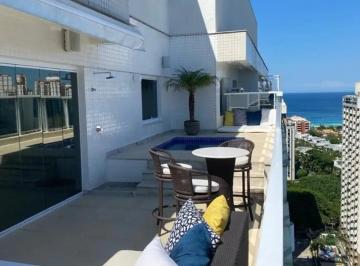 Apartamento · 167m² · 2 Quartos · 3 Vagas ·
Cobertura linear Barra One, 167 m², 2 suítes, vista mar e Pedra da