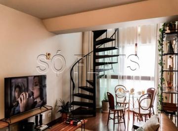 Apartamento · 50m² · 1 Quarto · 1 Vaga · Duplex Mobiliado na Bela Vista a 245m do Metrô Brigadeiro e Próximo à Paulista