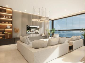 Living · Beach Dream - Frente Mar - Porto Belo | 4 Suítes e 3 Vagas, 192 m² | 368 m² de Lazer