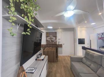 Apartamento · 51m² · 2 Quartos · 1 Vaga · Apartamento de 2 dormitórios, semi mobiliado, 1 suíte, sacada, churrasqueira e vaga coberta no Condo