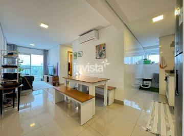Apartamento · 54m² · 2 Quartos · 1 Vaga · Apartamento à venda no Embaré, Santos/SP | Vista Livre | 2 quartos, 2 varandas e 1 vaga