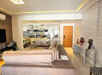 Apartamento · 128m² · 3 Quartos · 2 Vagas · Apartamento 3 suítes no Boqueirão, Santos/SP | 128m², Varanda Gourmet e 2 vagas