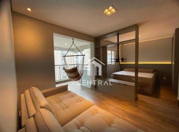 01b85796aed0514ea8f96ee4610b09b8640b5a43 · Studio MOBILIADO para locação - Condomínio Cidade Maia - 38m² - 1 Vaga - Varanda - Jardim Flor da mo