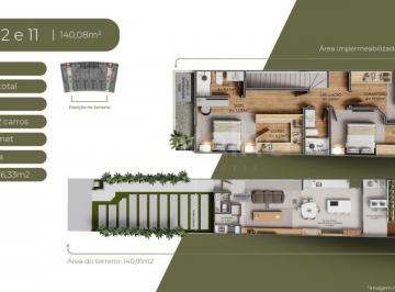 Casa · 140m² · 3 Quartos · 2 Vagas · Casa Pedra Branca 3 dorm 140,08m2