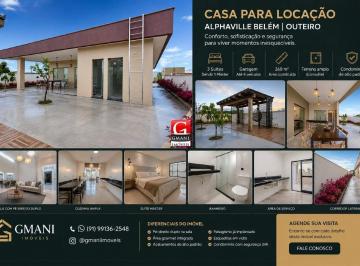 Casa · 260m² · 3 Quartos · 4 Vagas · Casa nova de alto padrão para locação no Alphaville Belém