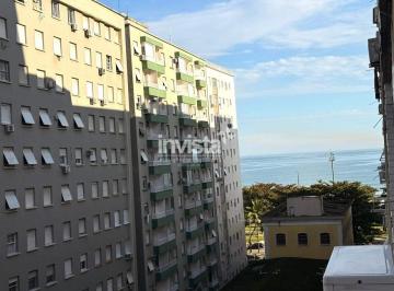 Apartamento · 23m² · 1 Quarto · Apartamento à venda no Embaré (Santos) | Vista Mar | 1 Dorm. | Porcelanato