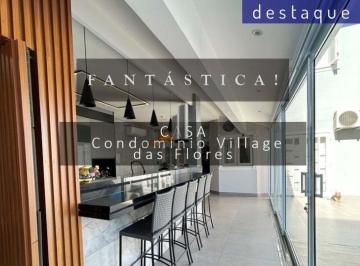 Casa · 295m² · 3 Quartos · 4 Vagas · CASA PARA LOCAÇÃO NO CONDOMÍNIO VILLAGE DAS FLORES JD. NOVO MUNDO JUNDIAÍ
