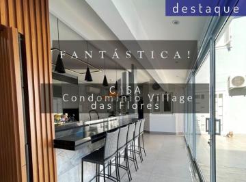 Casa · 295m² · 3 Quartos · 4 Vagas · CASA PARA VENDA NO CONDOMÍNIO VILLAGE DAS FLORES JD. NOVO MUNDO JUNDIAÍ