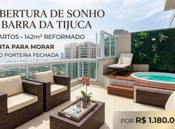 Apartamento de 3 quartos, Rio de Janeiro · Barra da Tijuca | Aroazes | Cobertura Reformada | 2 Suítes com Possibilidade de 3 Quartos | 140m²