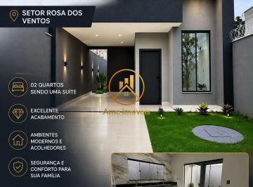 Casa · 97m² · 2 Quartos · 2 Vagas · Casa 02 quartos rosa dos ventos