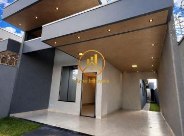 Casa · 130m² · 3 Quartos · 2 Vagas · Casa moderna à venda no Parque Trindade I – Aparecida de Goiânia