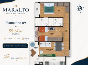 Apartamento à venda no Maralto, na Coroa do Meio, em Aracaju/SE. · Apartamento à venda no Maralto, na Coroa do Meio, em Aracaju/SE.