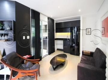 Apartamento · 59m² · 2 Quartos · 1 Vaga · Flat à Venda na Vila Olímpia com Jacuzzi Privativa e Próximo à Faria Lima